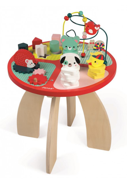 Fa foglalkoztató asztal finommotorika fejlesztéséhez Baby Forest 1 éves kortól 