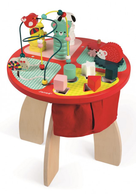 Fa foglalkoztató asztal finommotorika fejlesztéséhez Baby Forest 1 éves kortól 