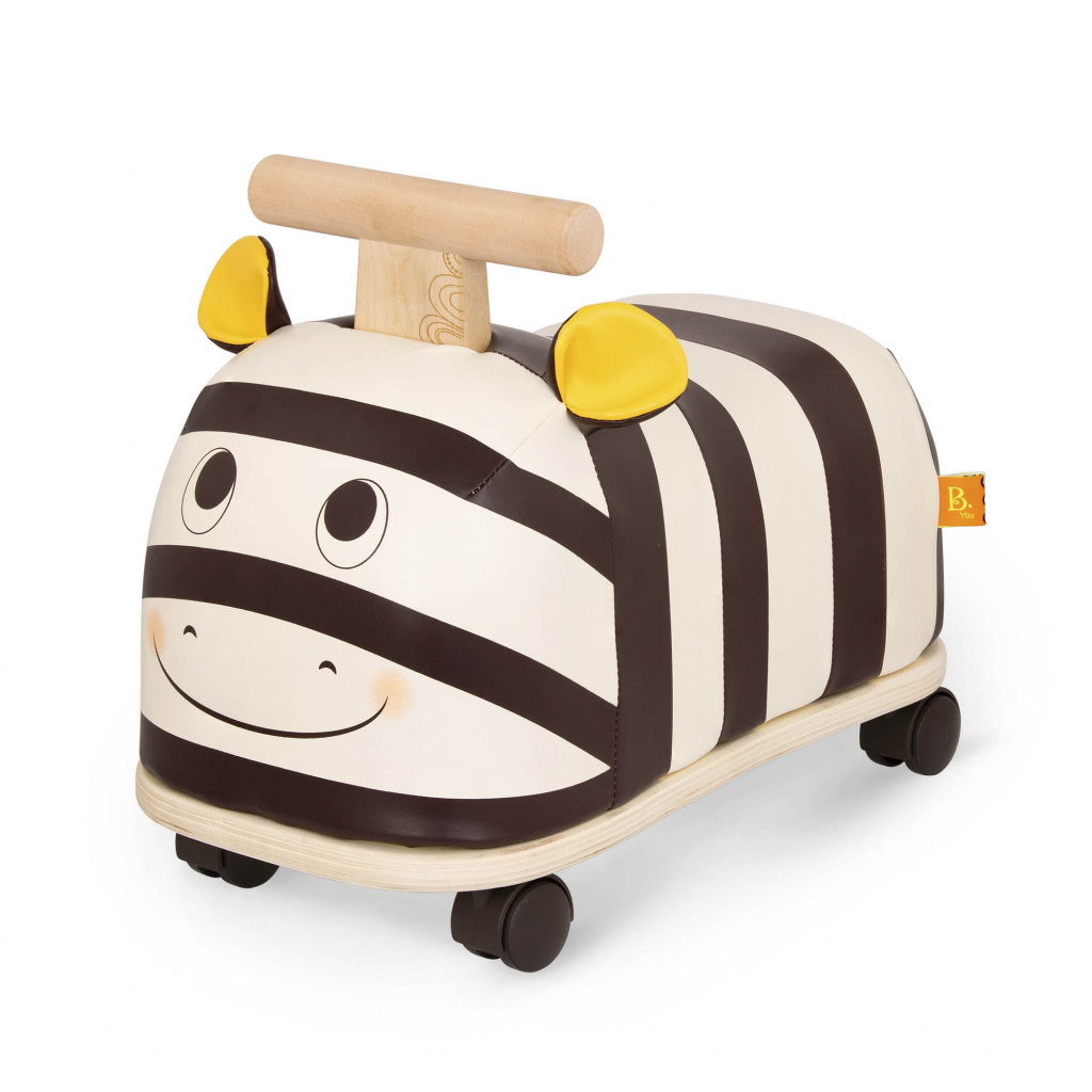 B-Toys Fából készült zebra robogó