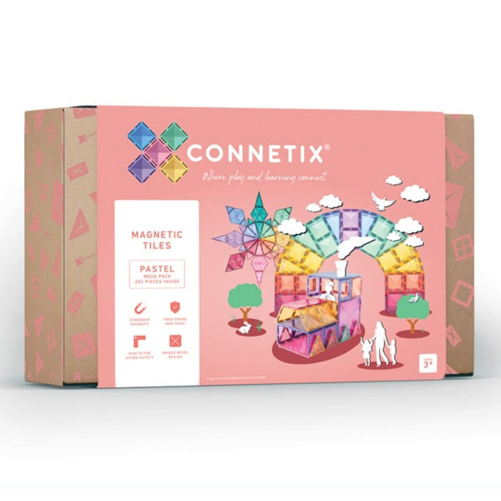 Connetix Mágneses építő készlet - Pasztell Mega Pack 202 db