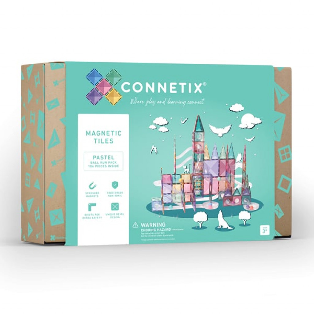 Connetix Mágneses építő készlet - Pasztell golyó Run Pack 106 db