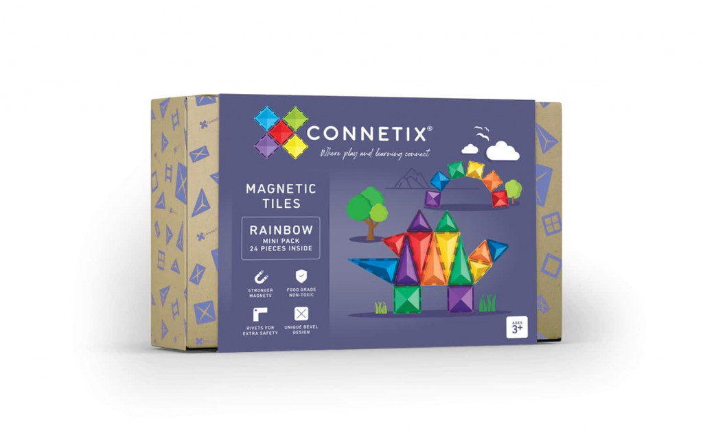 Connetix Mágneses építő készlet - Rainbow Mini Pack 24 db