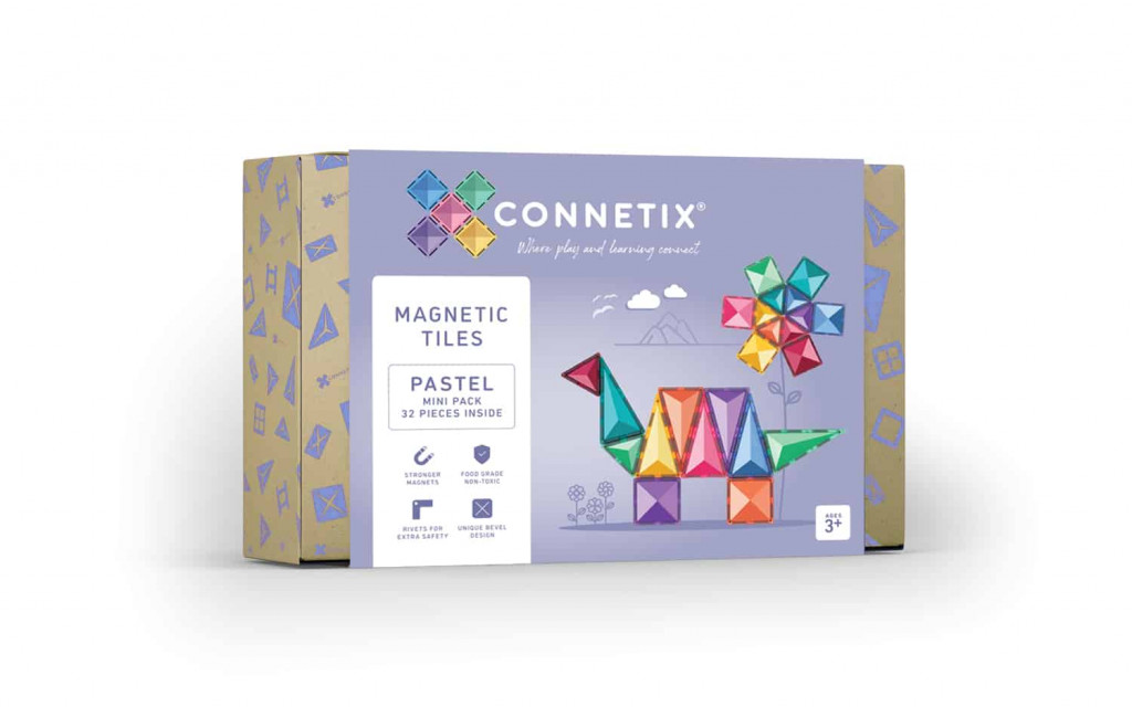 Connetix Mágneses építő készlet - Pasztell Mini Pack 32 db