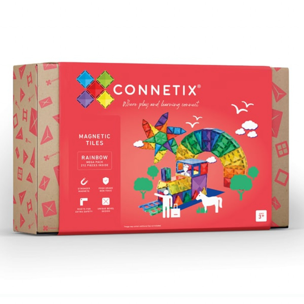 Connetix Mágneses építőkészlet - Rainbow Mega Pack 212 db