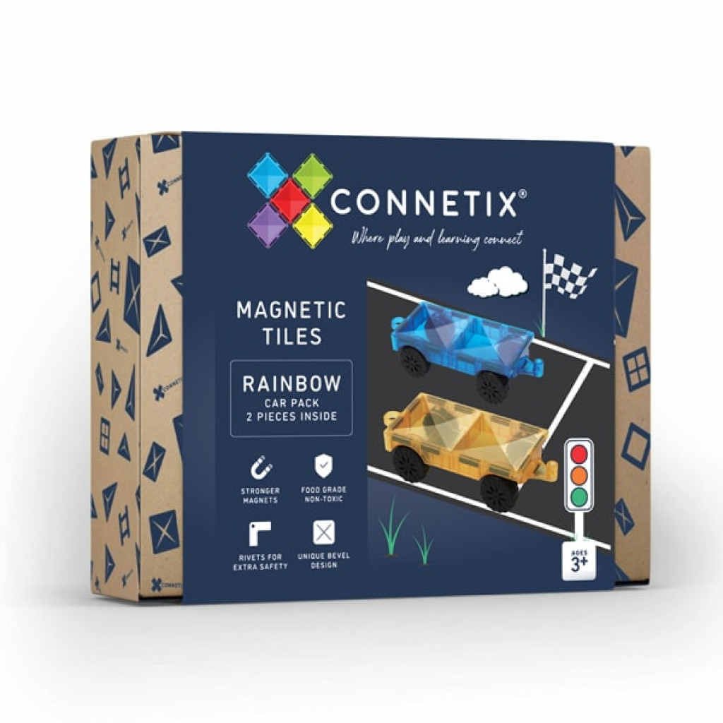 Connetix Mágneses építőkészlet - Autós csomag 2db