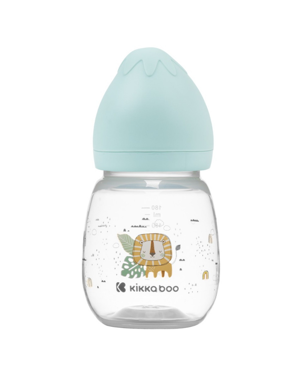 KikkaBoo Cumisüveg 180ml 3m+ Savanna menta