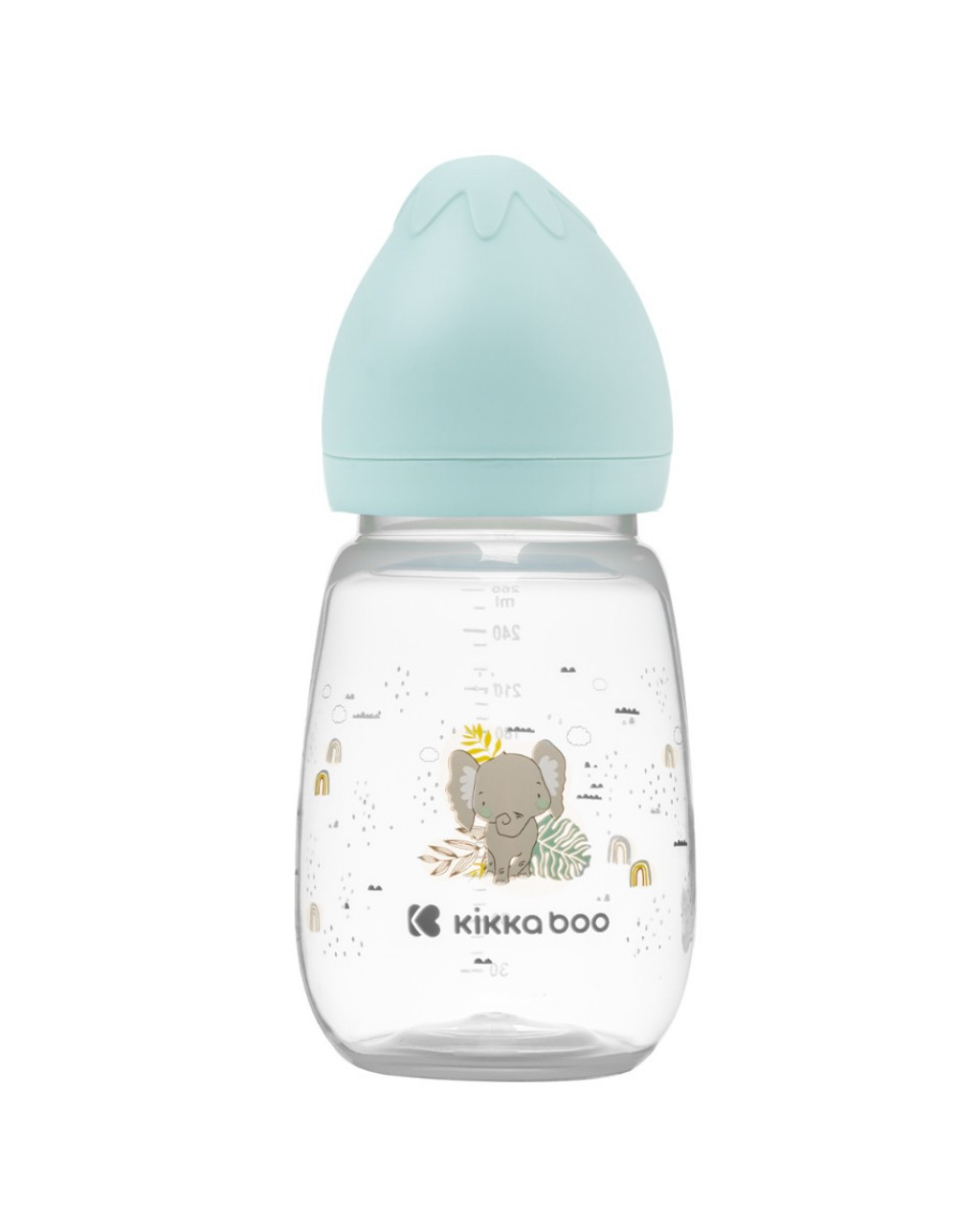 KikkaBoo Cumisüveg 260ml 3m+ Savanna menta