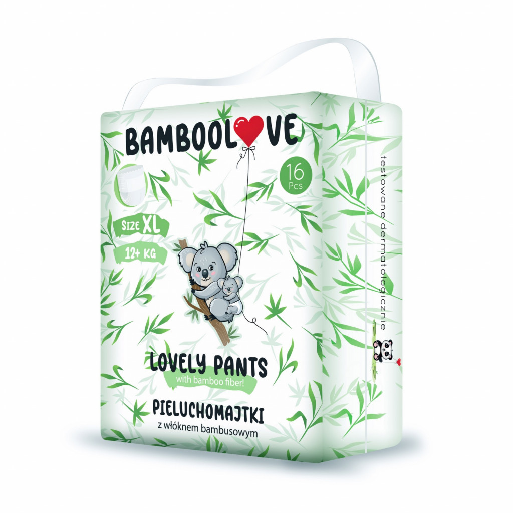 Bamboolove Eldobható pelenka bugyi bambusz méret. XL 12+ kg 16 db