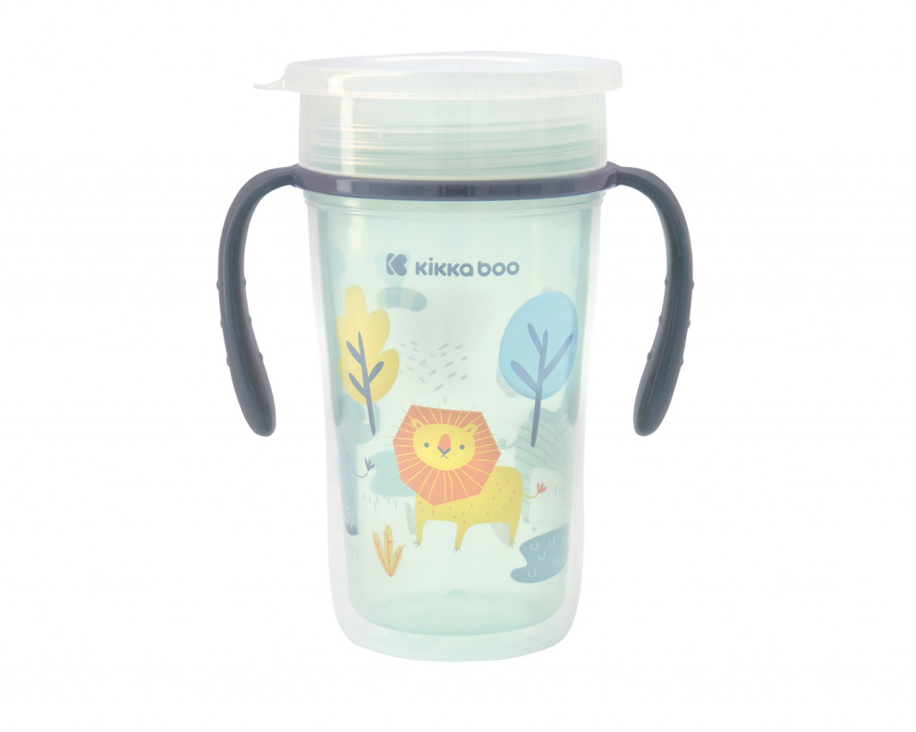 KikkaBoo 360° edzőpohár 300ml 12m+ Oroszlán