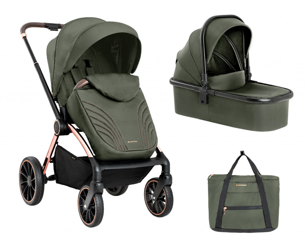 KikkaBoo Babakocsi Kara 2in1 Army Green