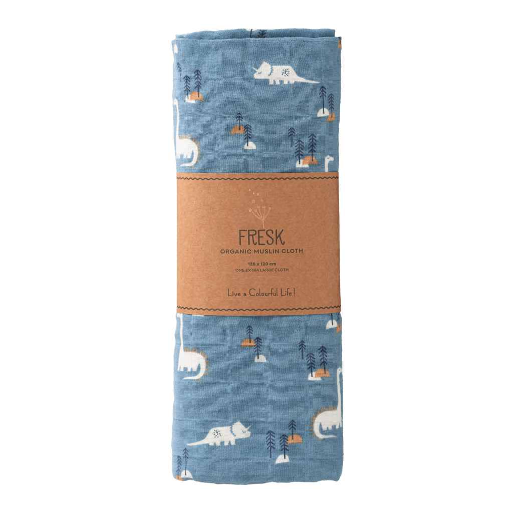 Fresk Muszlin pelenka dino 120x120