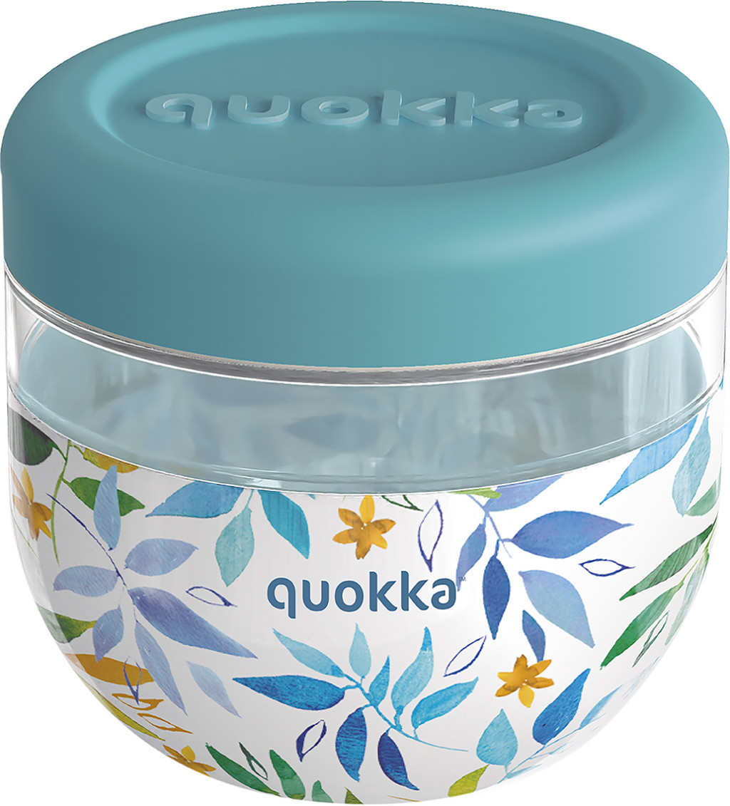 Quokka Bubble Watercolor Leaves 770 ml műanyag élelmiszer-tartály