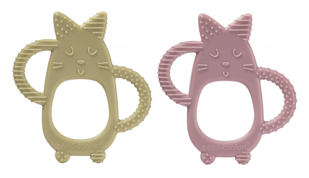 Bebeconfort Kitty Teether 3m+ Zöld Lavander 2 db