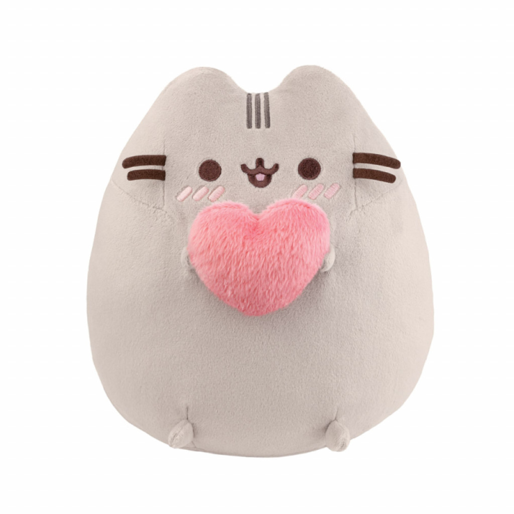 Aurora Plüss Pusheen szívvel - Pusheen - 24 cm