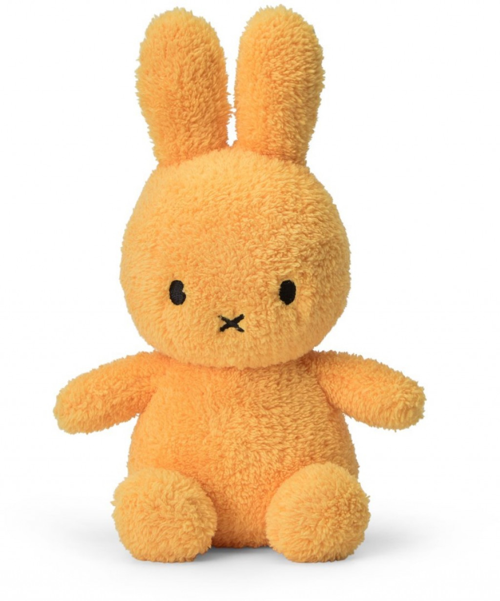 Aurora Plüss nyuszi mustársárga frottír - Miffy - 23 cm