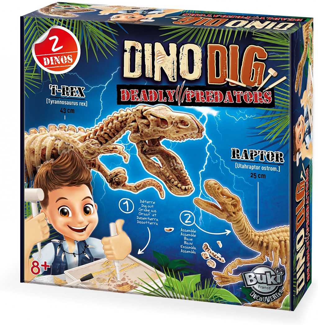 Buki France DinoDIG - 2 ragadozó kiásása