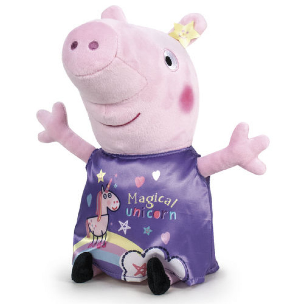 Aurora Plüss malacka lila egyszarvúval - Peppa Pig Magic (20 cm)