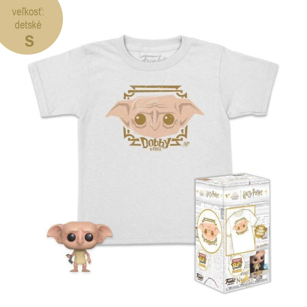 Aurora Vinyl figura Funko POP + póló méret S - Dobby - Harry Potter