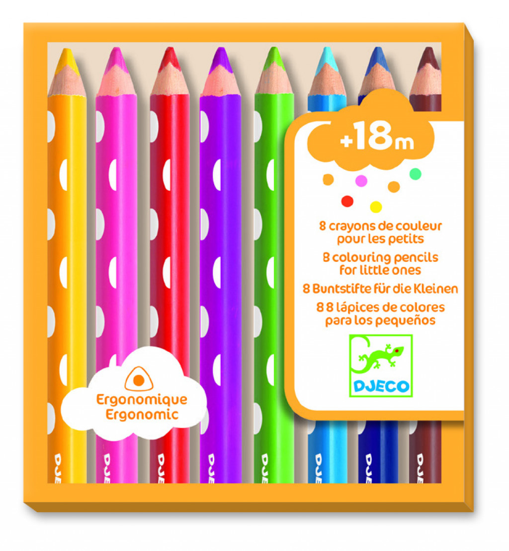 DJECO 8 colouring pencils for little ones