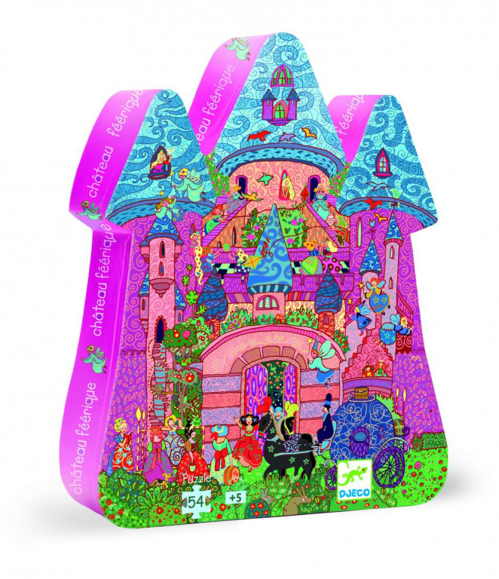 DJECO Formadobozos puzzle - Tündérek kastélya - The fairy castle