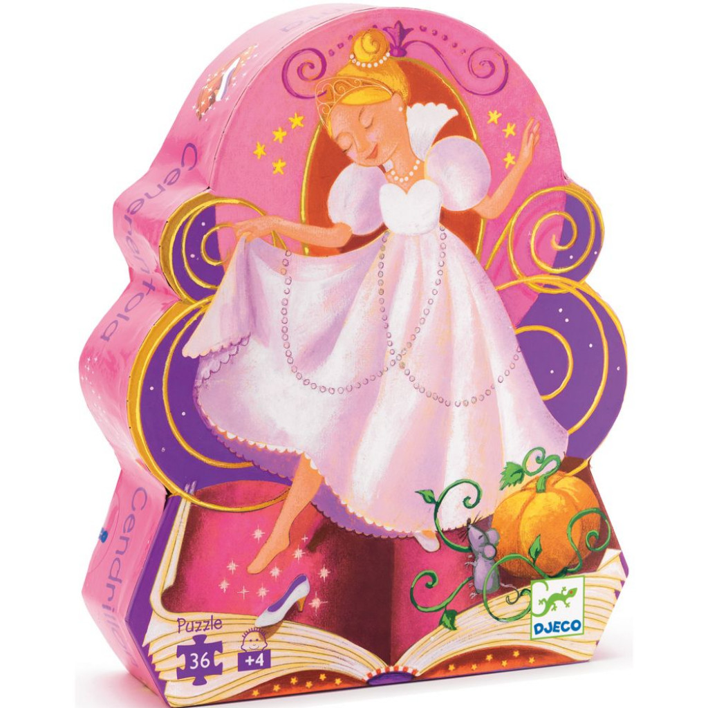 DJECO Formadobozos puzzle - Hamupipőke - Cinderella