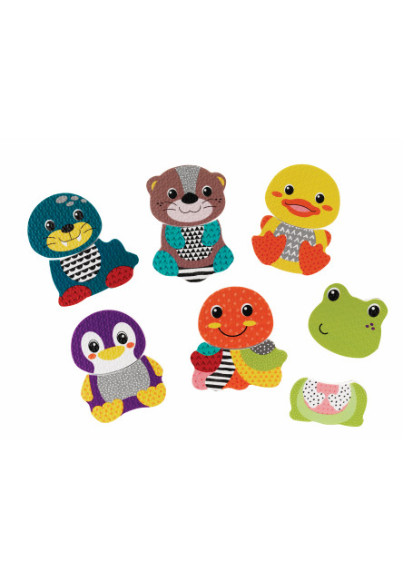 Habfürdő állat matricák Mix & Match Infantino