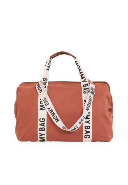 MOMMY BAG ® NURSERY BAG - SIGNATURE - VÁSZON - TERRACOTTA