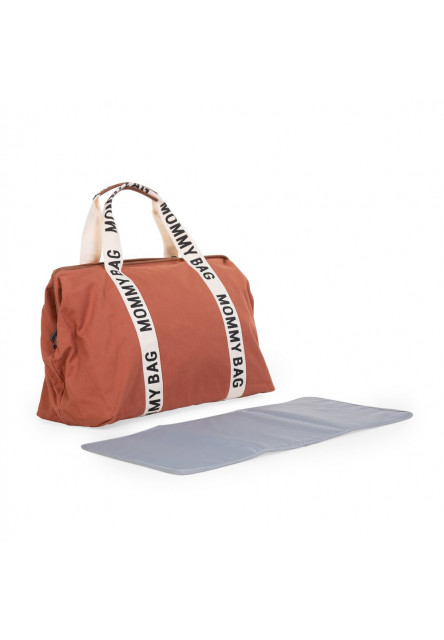 MOMMY BAG ® NURSERY BAG - SIGNATURE - VÁSZON - TERRACOTTA