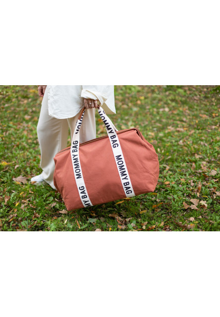 MOMMY BAG ® NURSERY BAG - SIGNATURE - VÁSZON - TERRACOTTA