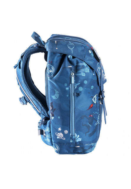 Ergonomikus iskolatáska 22L Retro Ninja Blue