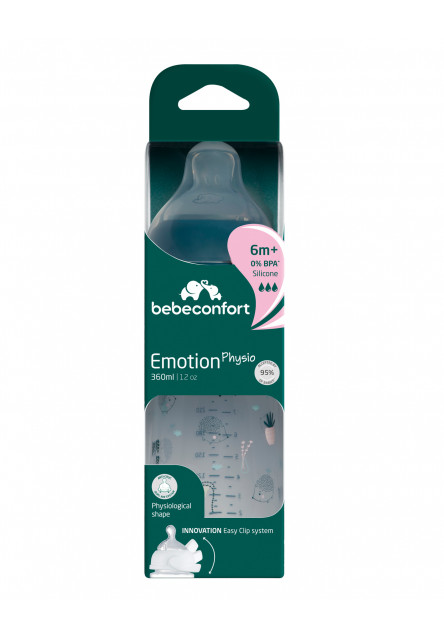 Emotion Physio cumisüveg 360ml 6m + kék