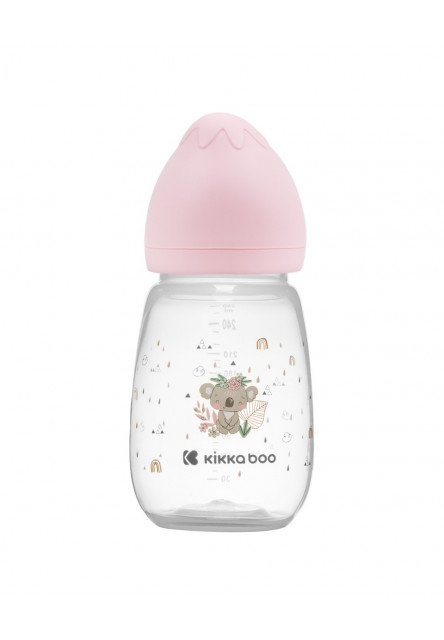 Cumisüveg 260ml 3m+ Savanna rózsaszín