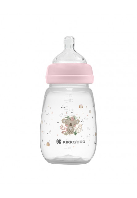 Cumisüveg 260ml 3m+ Savanna rózsaszín