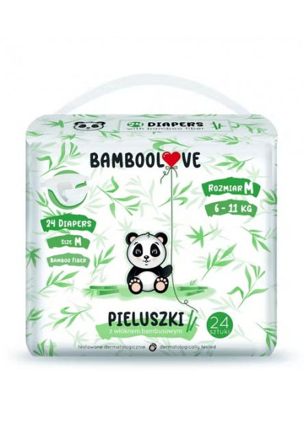 Eldobható pelenkák bambuszméret. M 6-11 kg 24 db