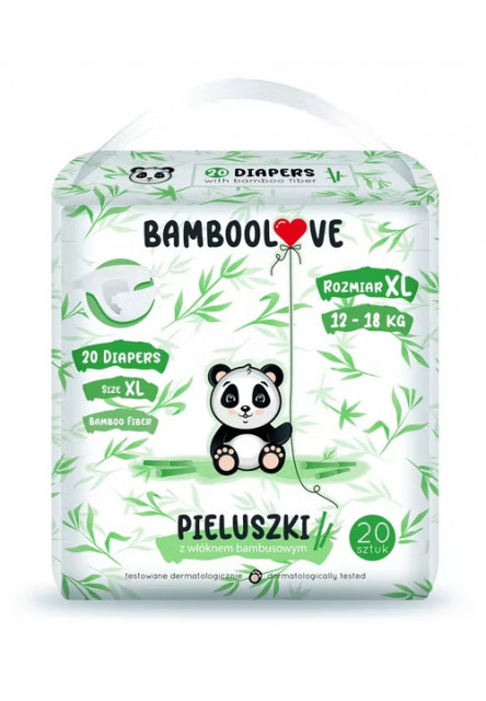 Eldobható pelenkák bambuszméret. XL 12-18 kg 20 db