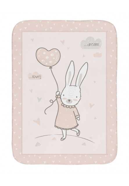 Babatakaró Super Soft 80x110 cm Rabbits in Love KikkaBoo