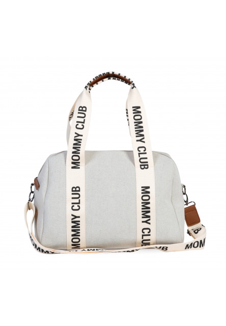 Mommy Club Signature Canvas Off White pelenkázó táska