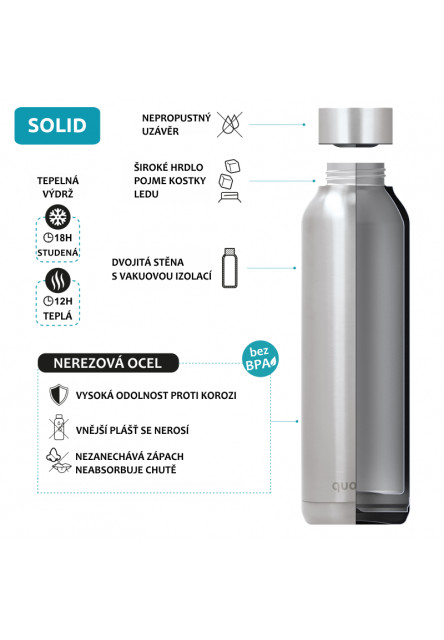 Rozsdamentes acél termopalack Solid Sun Garden 630 ml