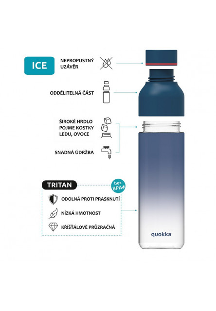 Műanyag palack Ice Kids virágokkal 430 ml