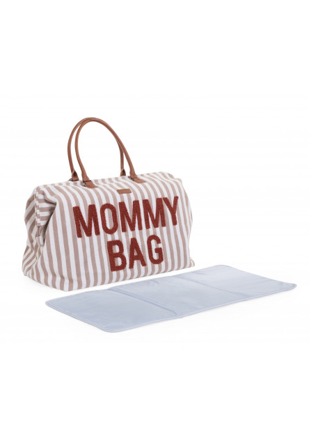 Pelenkázó táska Mommy Bag vászon Nude