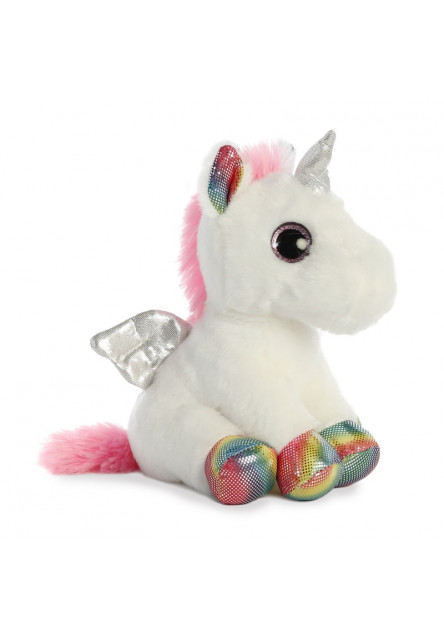 Plüss egyszarvú szárnyakkal Spirit - Sparkle Tales - 18 cm Aurora