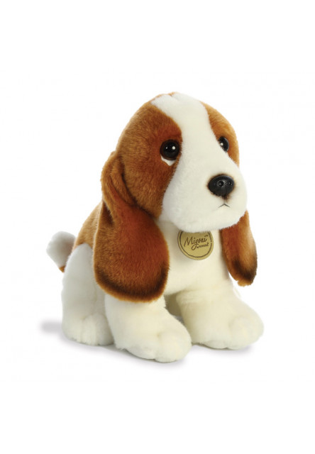 Kitömött kutya Basset - Miyoni 28 cm