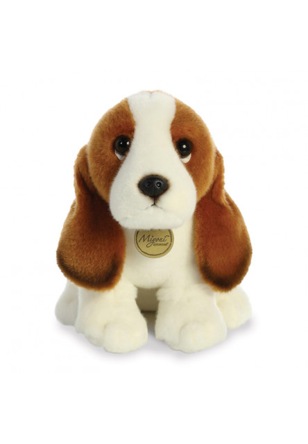 Kitömött kutya Basset - Miyoni 28 cm