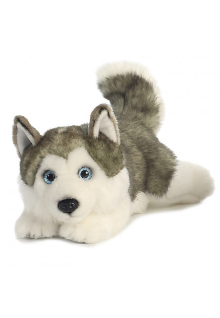 Plüss Husky fekvő - Miyoni - 28 cm