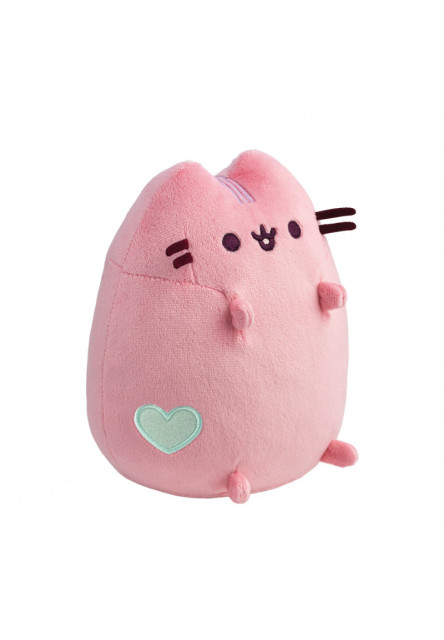 Plüss Pusheen rózsaszín szívvel - Pusheen - 17,5 cm