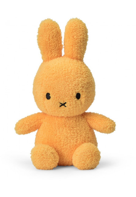 Plüss nyuszi mustársárga frottír - Miffy - 23 cm Aurora