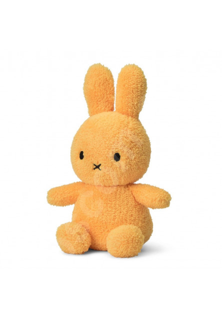 Plüss nyuszi mustársárga frottír - Miffy - 23 cm