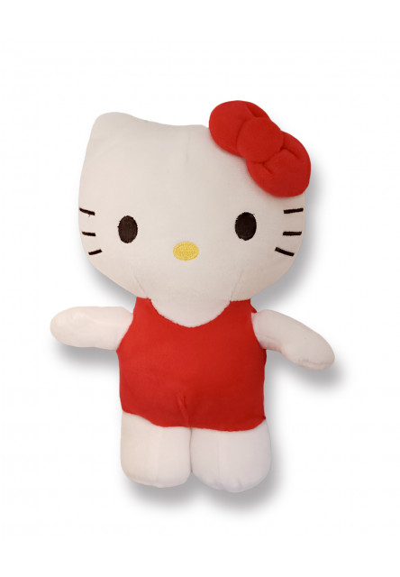 Plüss kiscica - piros - Hello Kitty - 24 cm Aurora