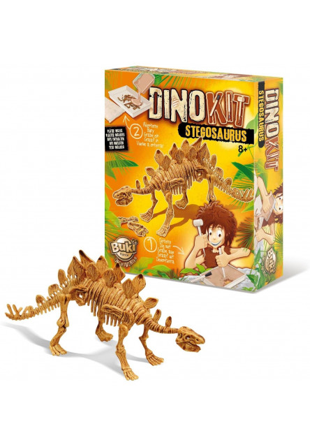 DinoKIT ásatás és a Stegosaurus csontváza