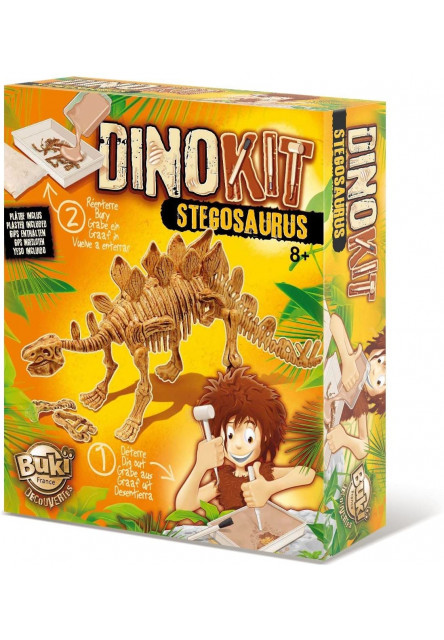 DinoKIT ásatás és a Stegosaurus csontváza